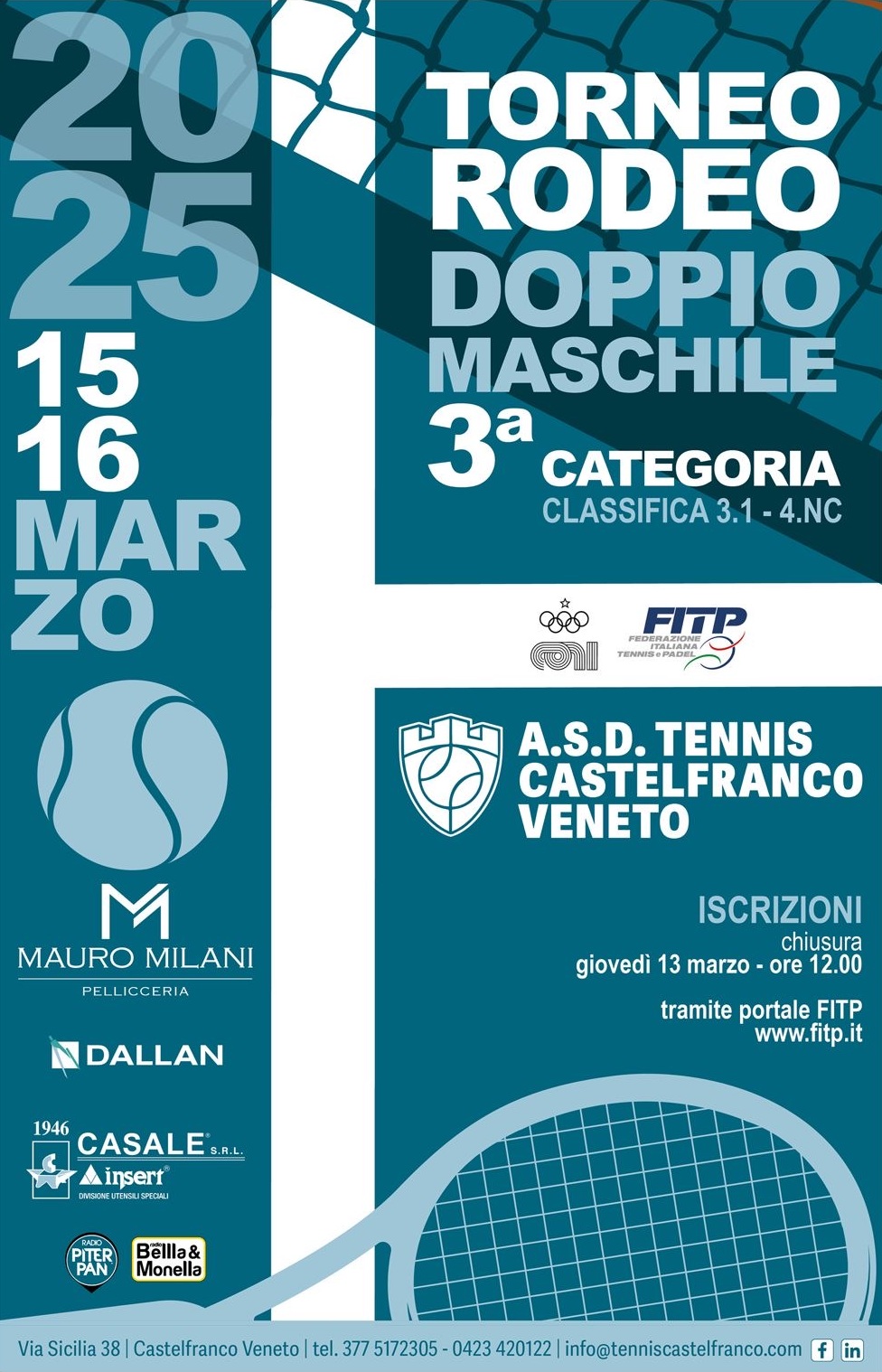 Torneo Rodeo Doppio Maschile 3^ Categoria